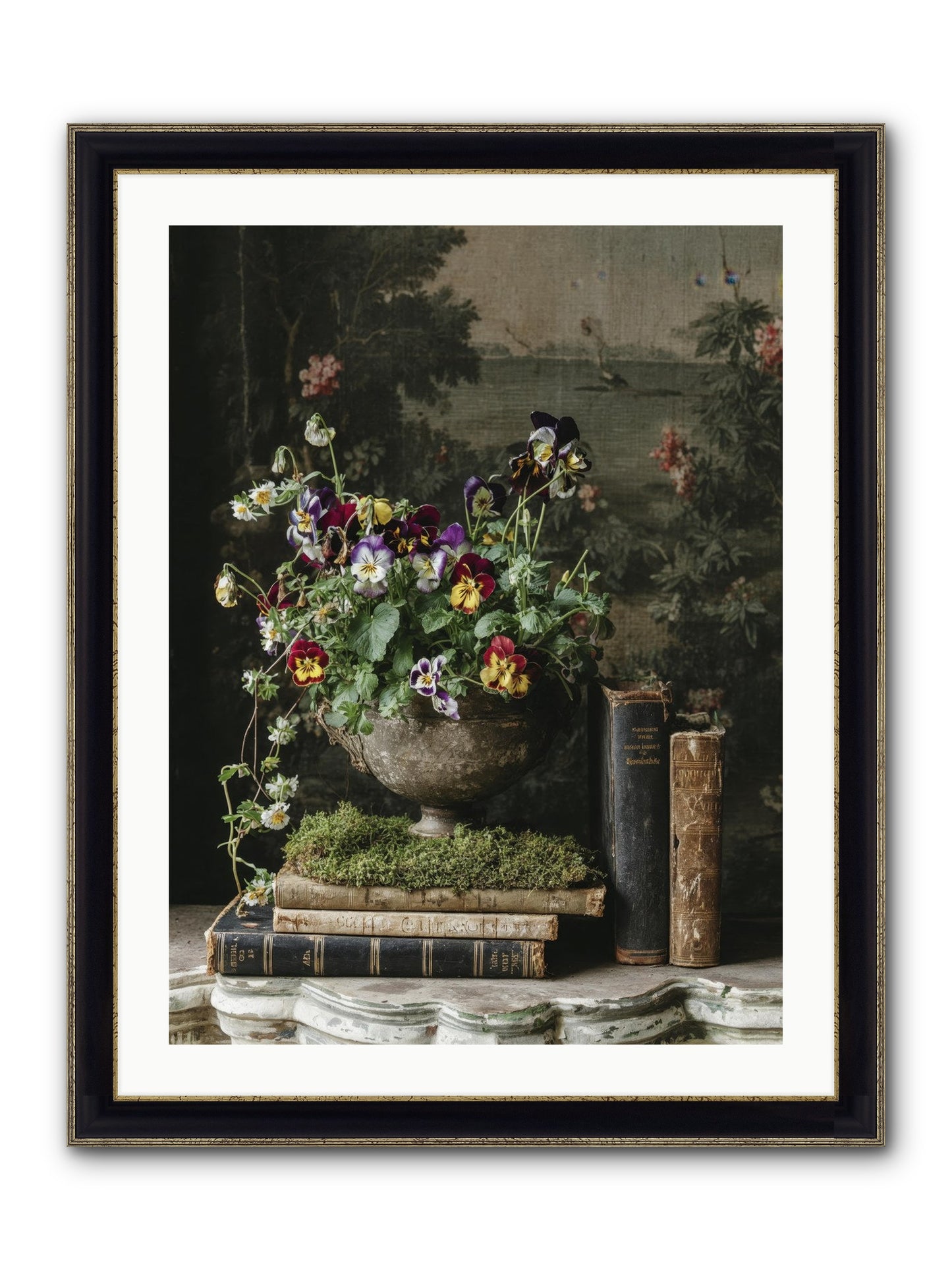 Chasing Summer Framed Print - Black & Gold 24x32