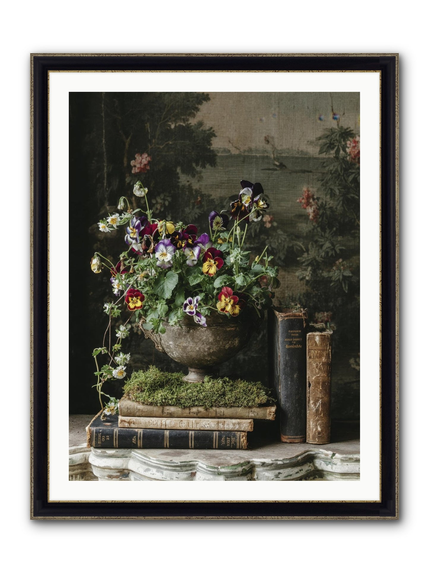 Chasing Summer Framed Print - Black & Gold 30x40