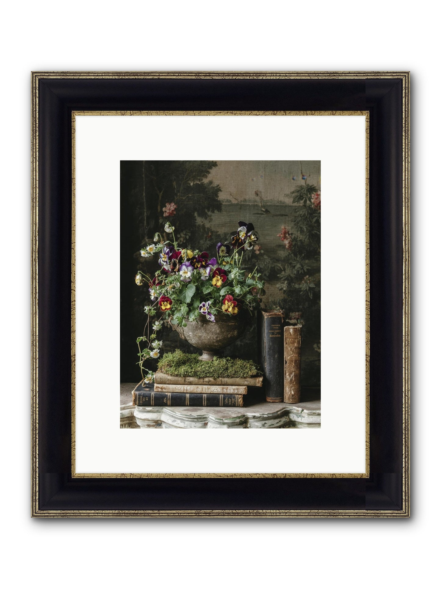 Chasing Summer Framed Print - Black & Gold 9x12