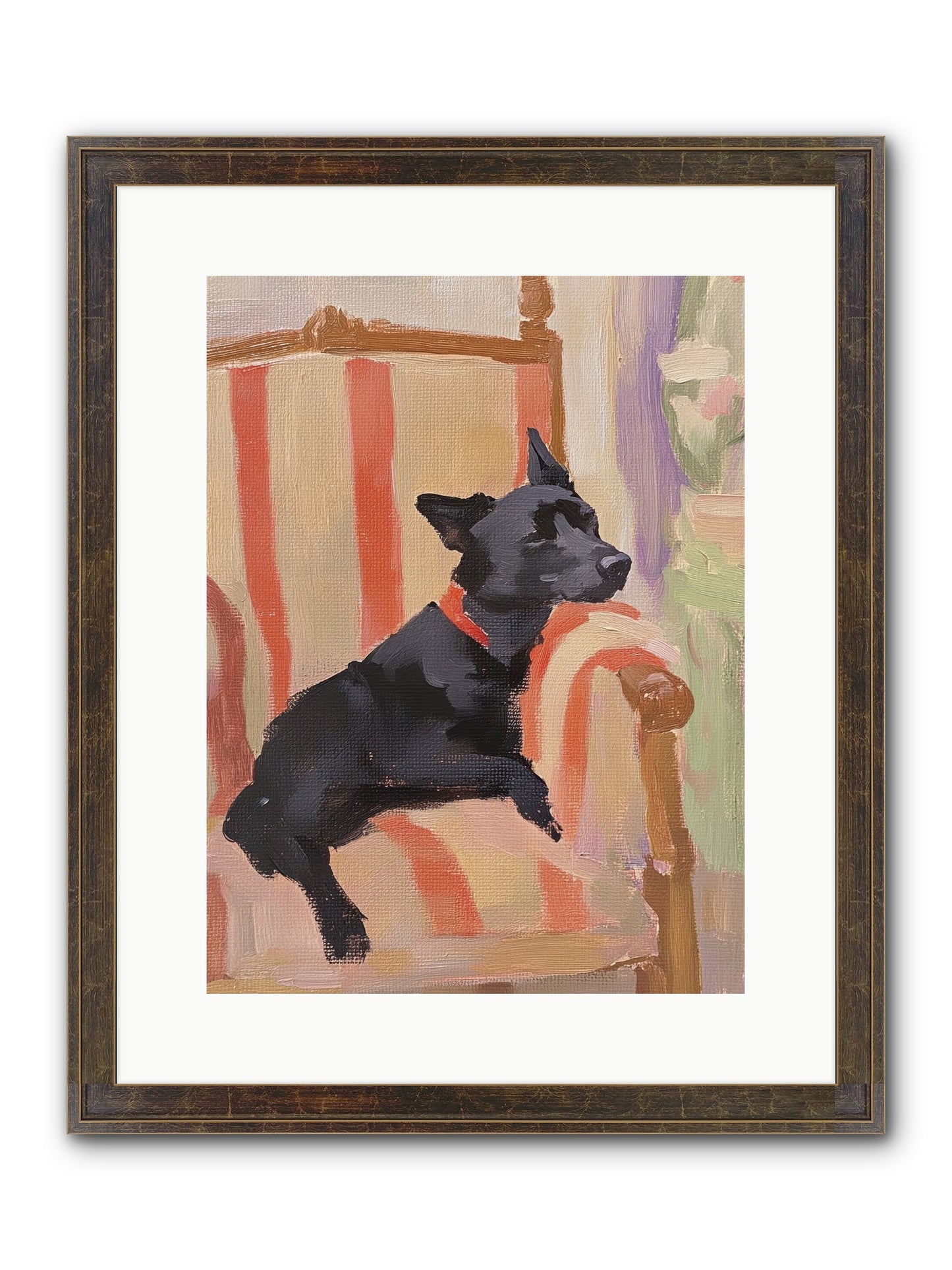 Chaucer Framed Print - Slimwoods Black/Gold 12x16
