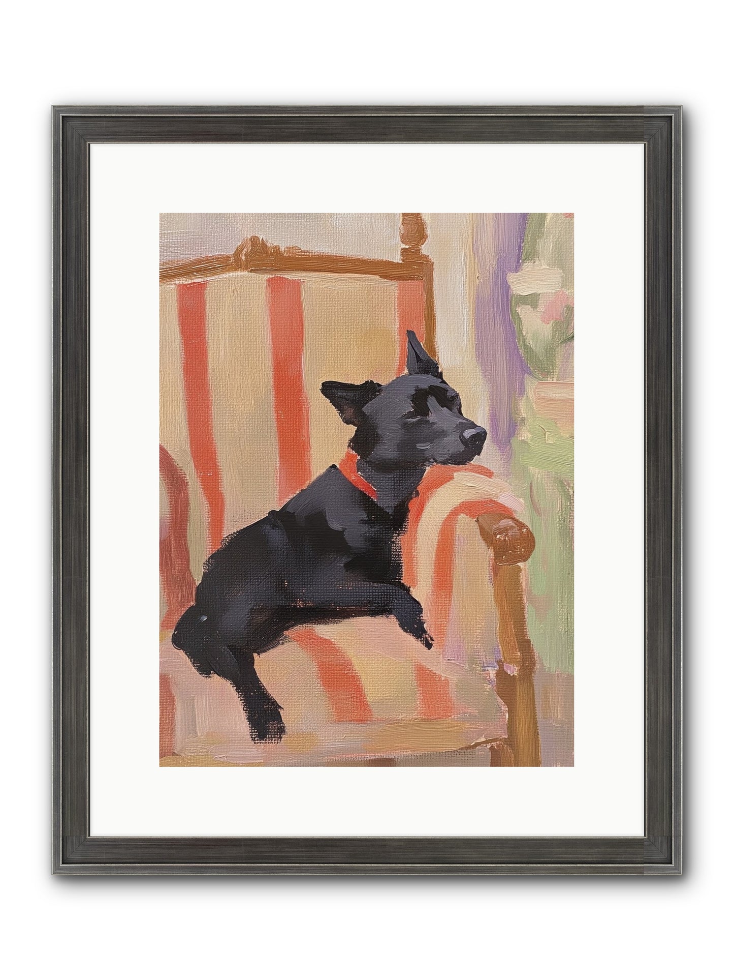 Chaucer Framed Print - Slimwoods Black/Silver 12x16