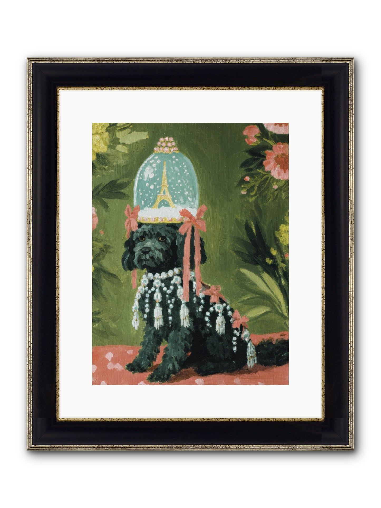 Cherished Splendor Framed Print - Black & Gold 12x16