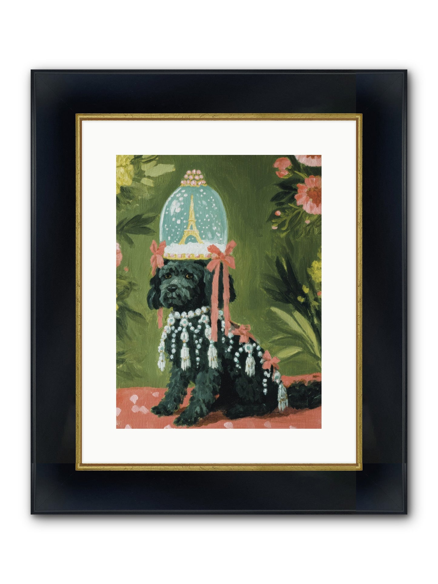 Cherished Splendor Framed Print - Wide Black w/Gold 12x16