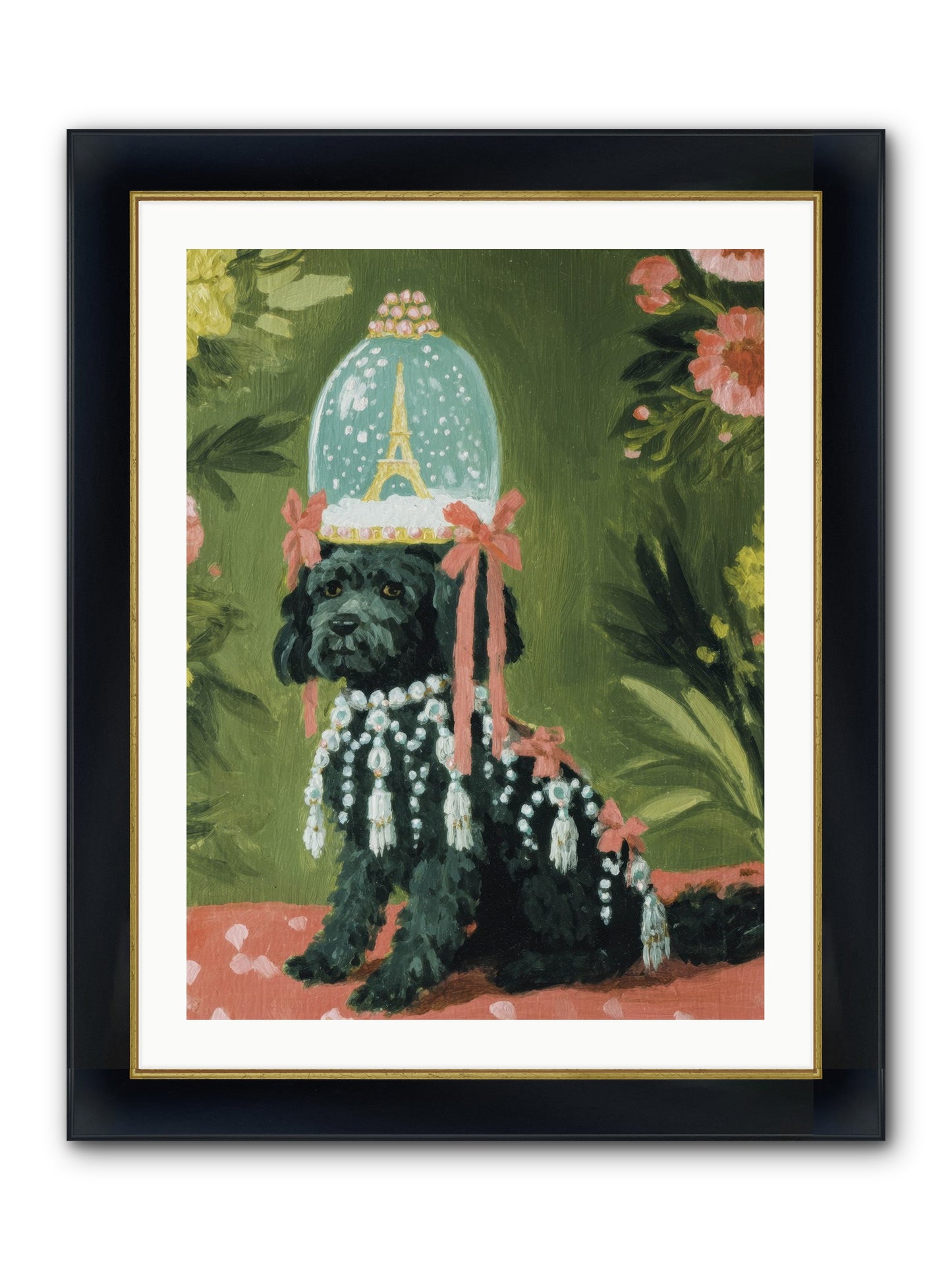 Cherished Splendor Framed Print - Wide Black w/Gold 24x32