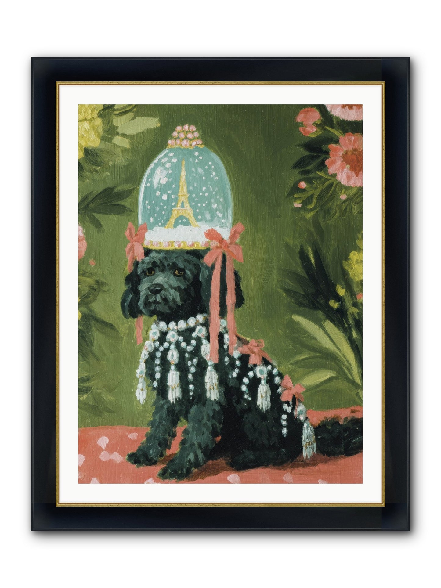 Cherished Splendor Framed Print - Wide Black w/Gold 30x40
