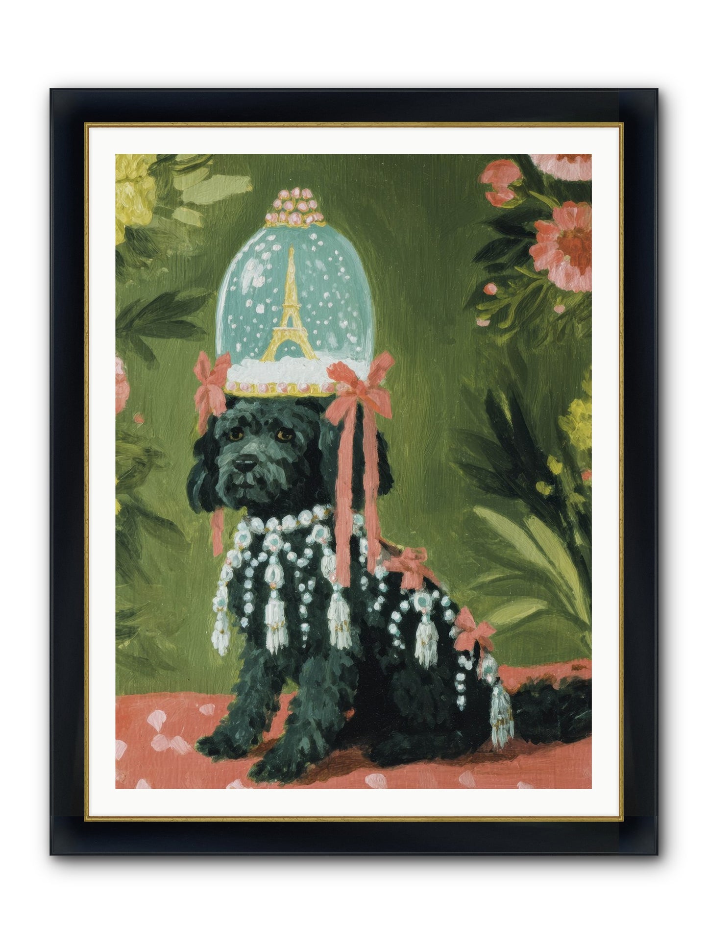 Cherished Splendor Framed Print - Wide Black w/Gold 36x48