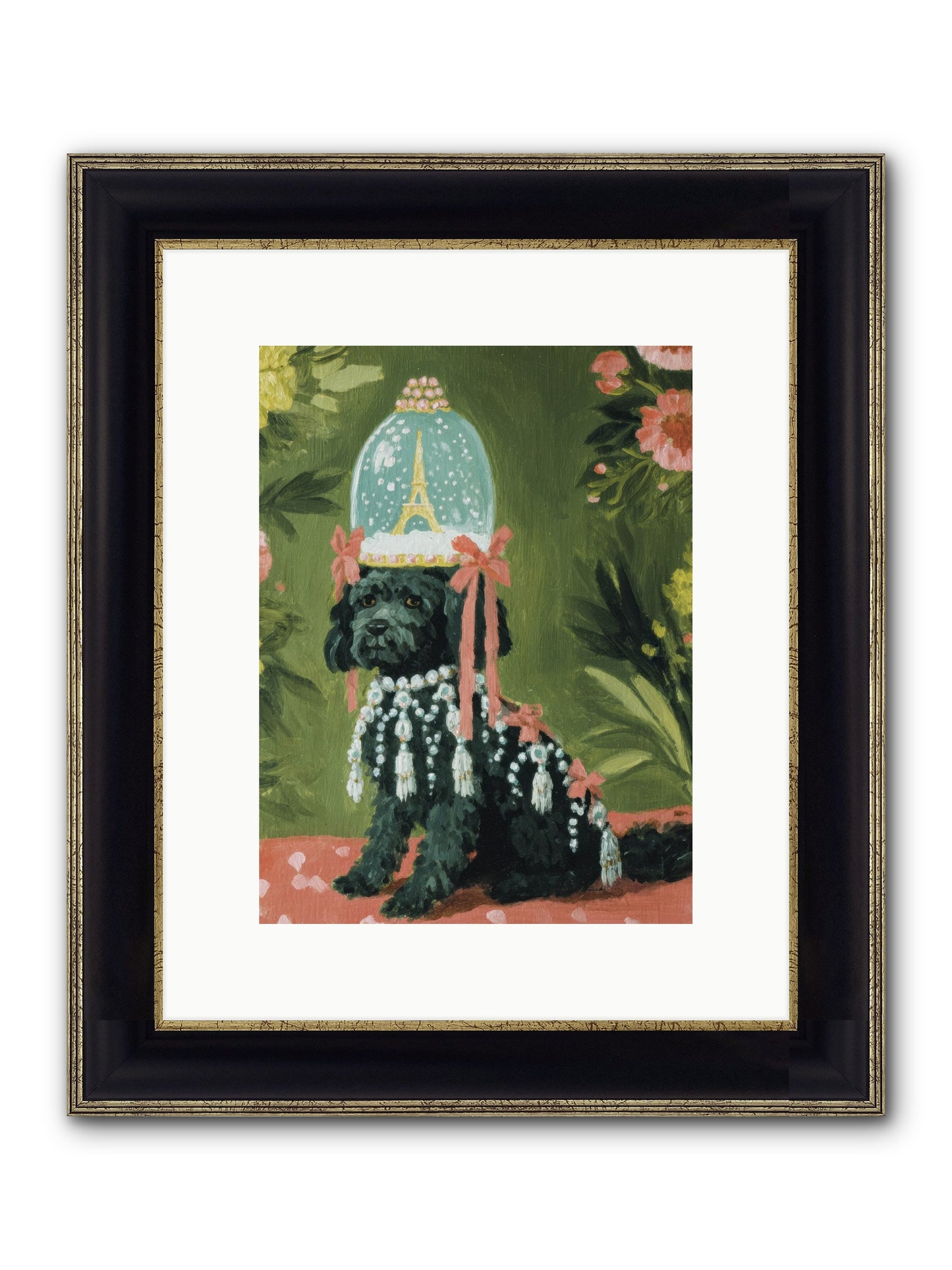 Cherished Splendor Framed Print - Black & Gold 9x12