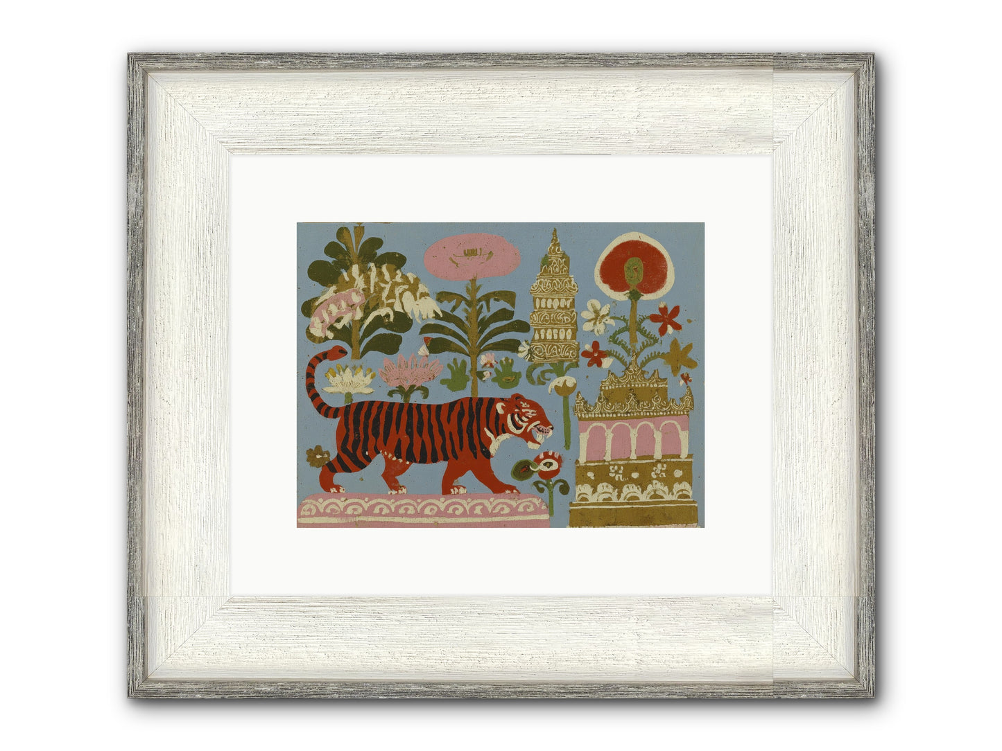 Cherry House Confidential Framed Print - Driftwood White 12x9