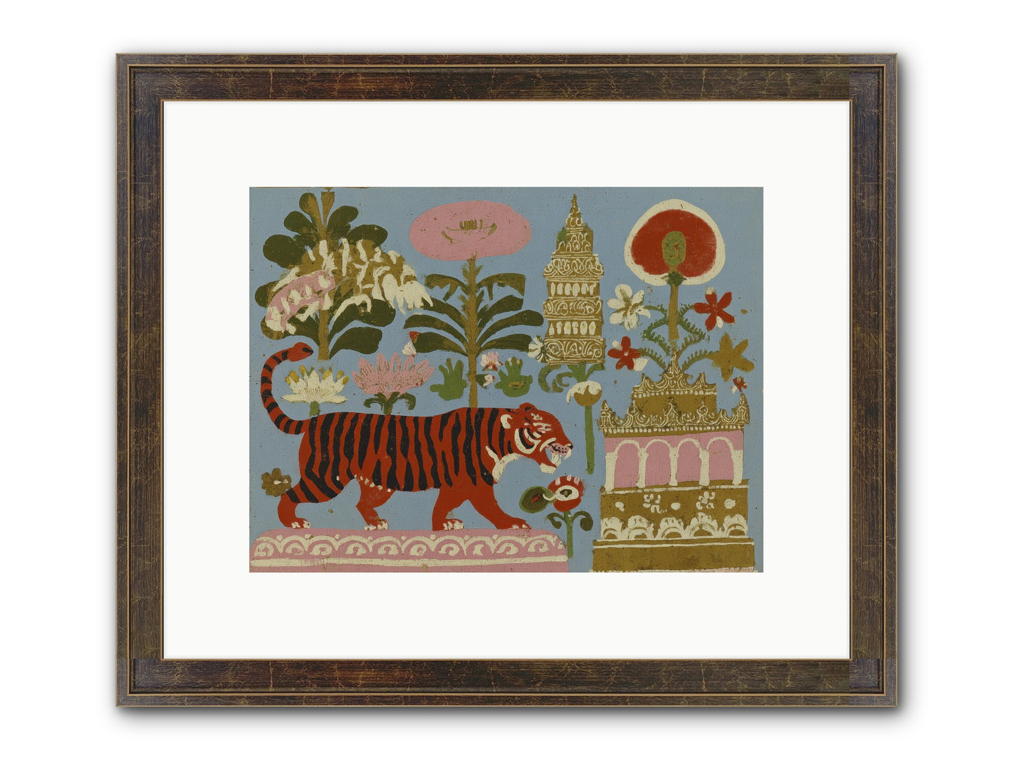 Cherry House Confidential Framed Print - Slimwoods Black/Gold 12x9