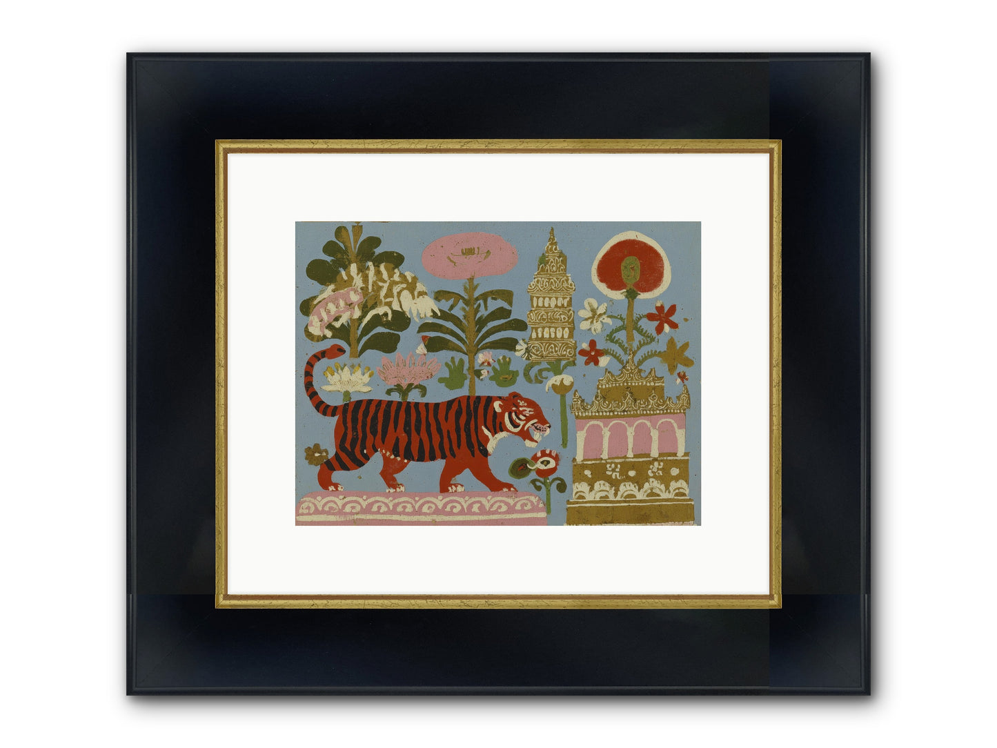 Cherry House Confidential Framed Print - Wide Black w/Gold 12x9