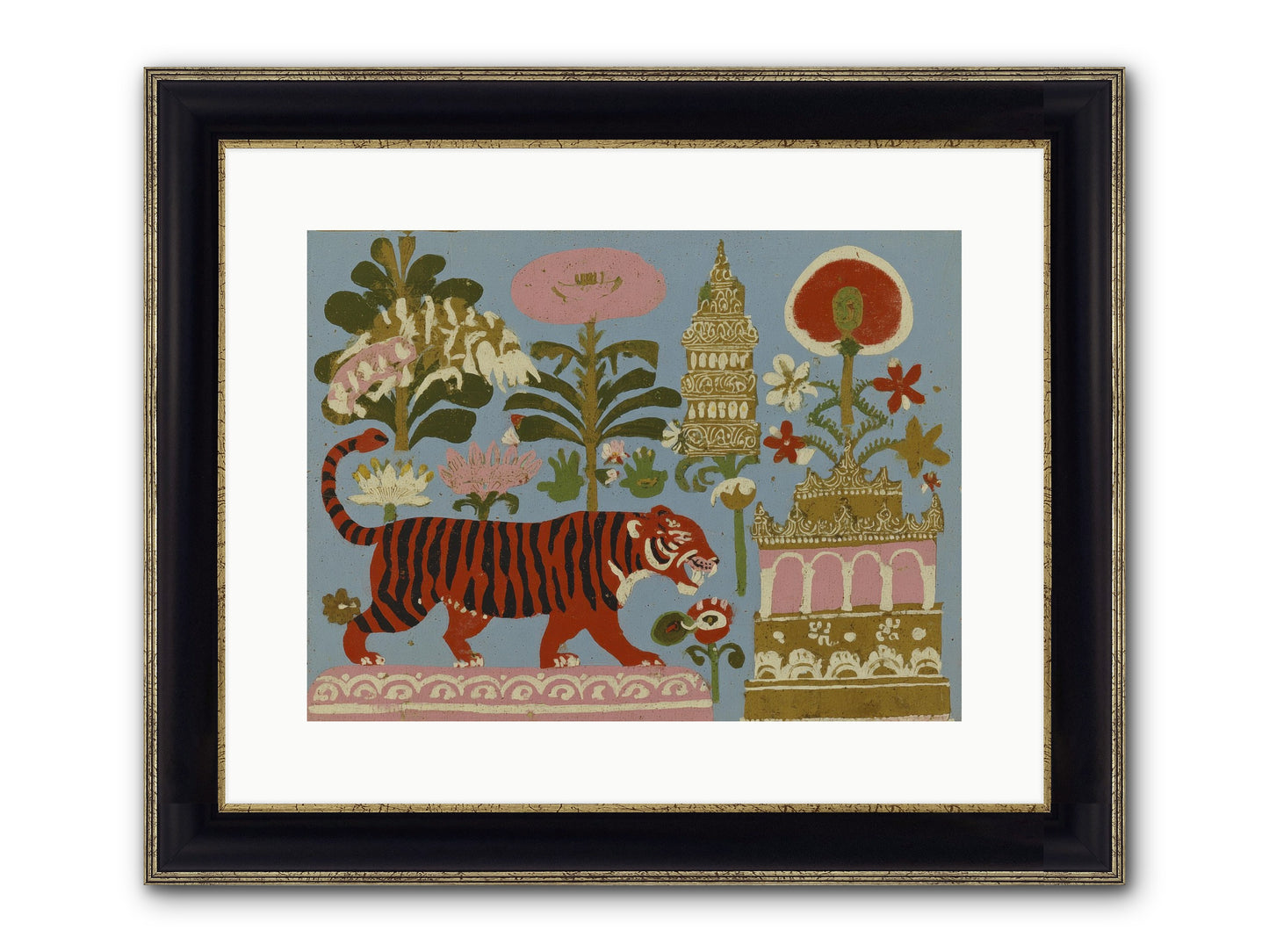 Cherry House Confidential Framed Print - Black & Gold 16x12