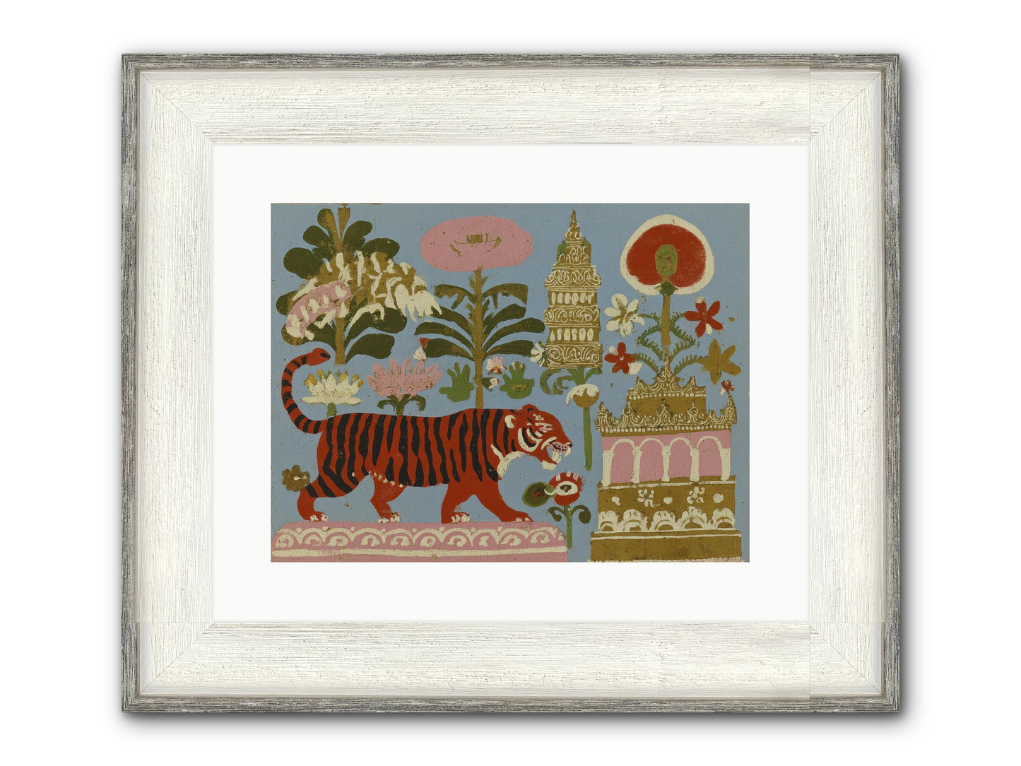 Cherry House Confidential Framed Print - Driftwood White 16x12