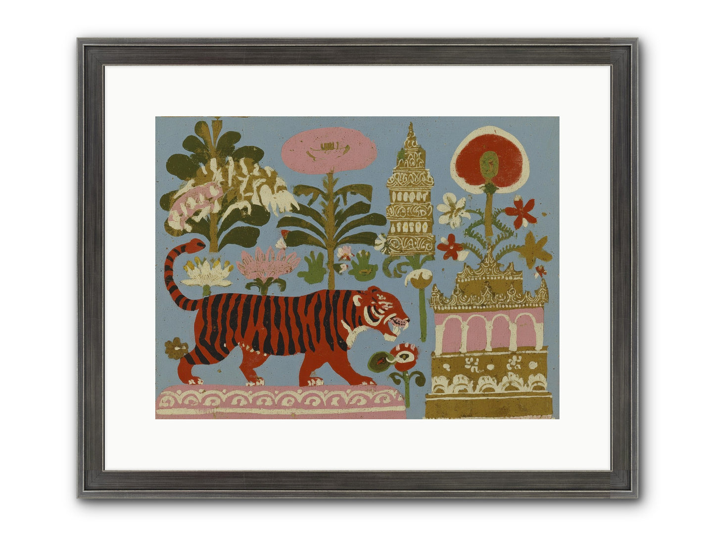 Cherry House Confidential Framed Print - Slimwoods Black/Silver 16x12