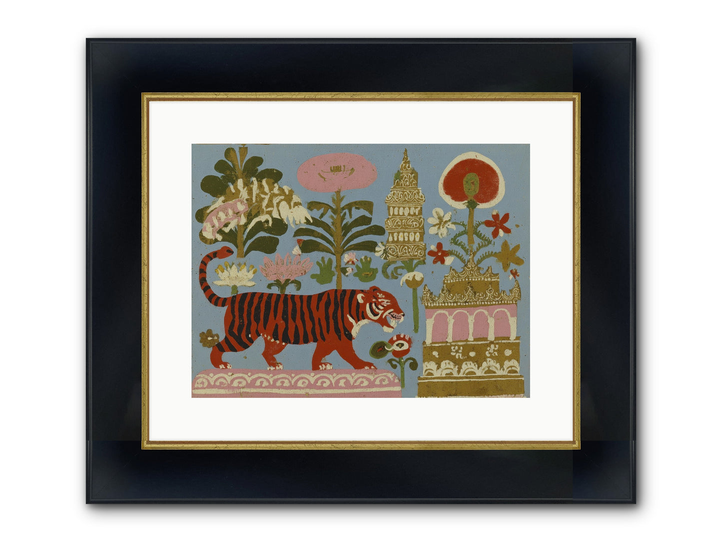 Cherry House Confidential Framed Print - Wide Black w/Gold 16x12