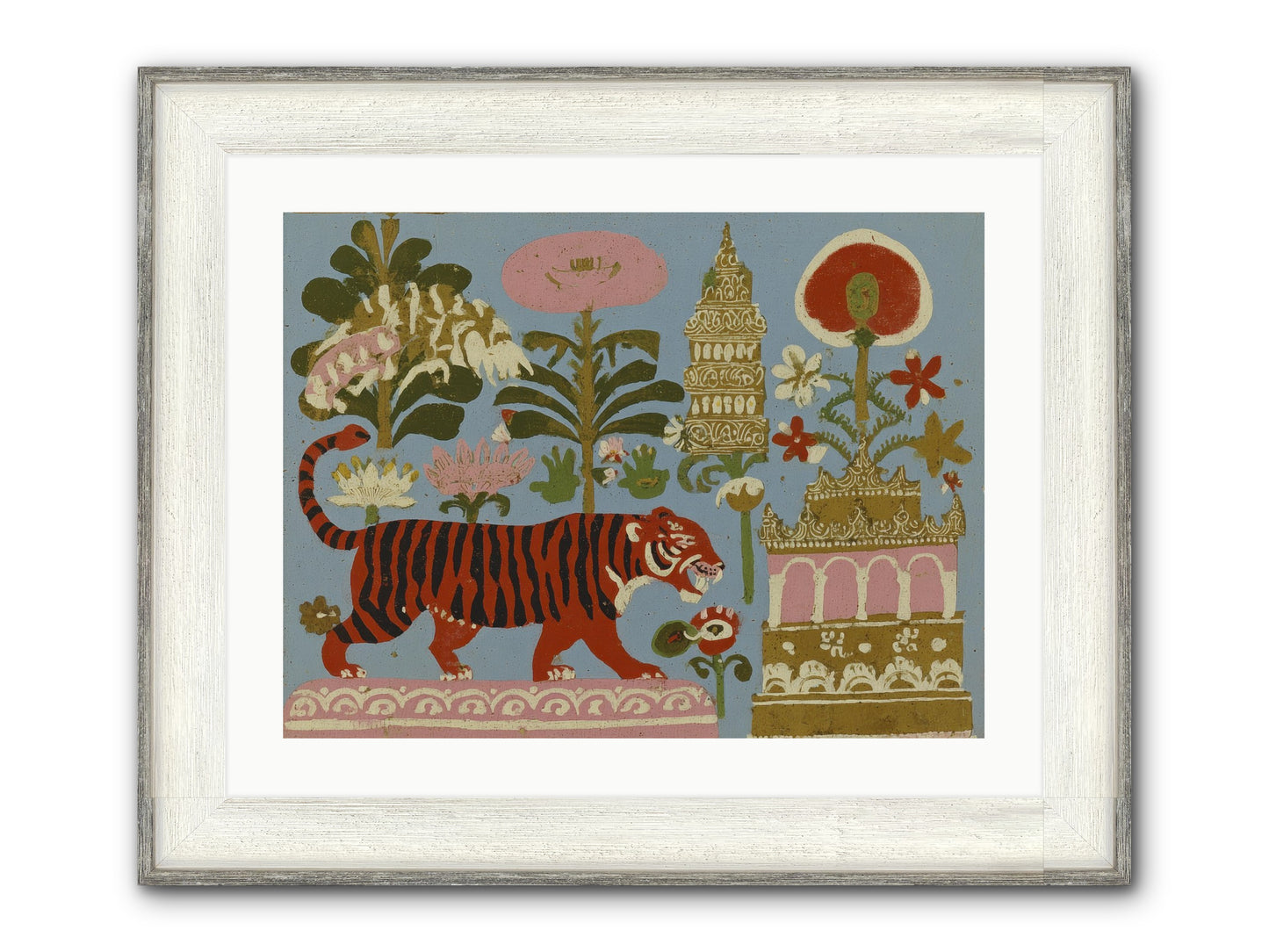 Cherry House Confidential Framed Print - Driftwood White 24x18