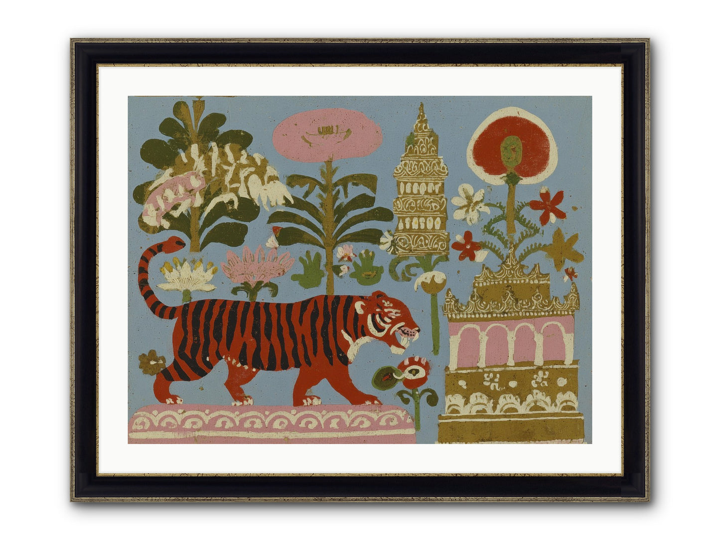 Cherry House Confidential Framed Print - Black & Gold 32x24