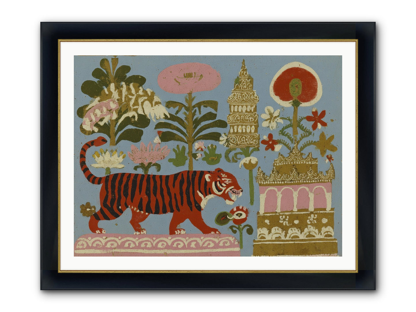 Cherry House Confidential Framed Print - Wide Black w/Gold 40x30