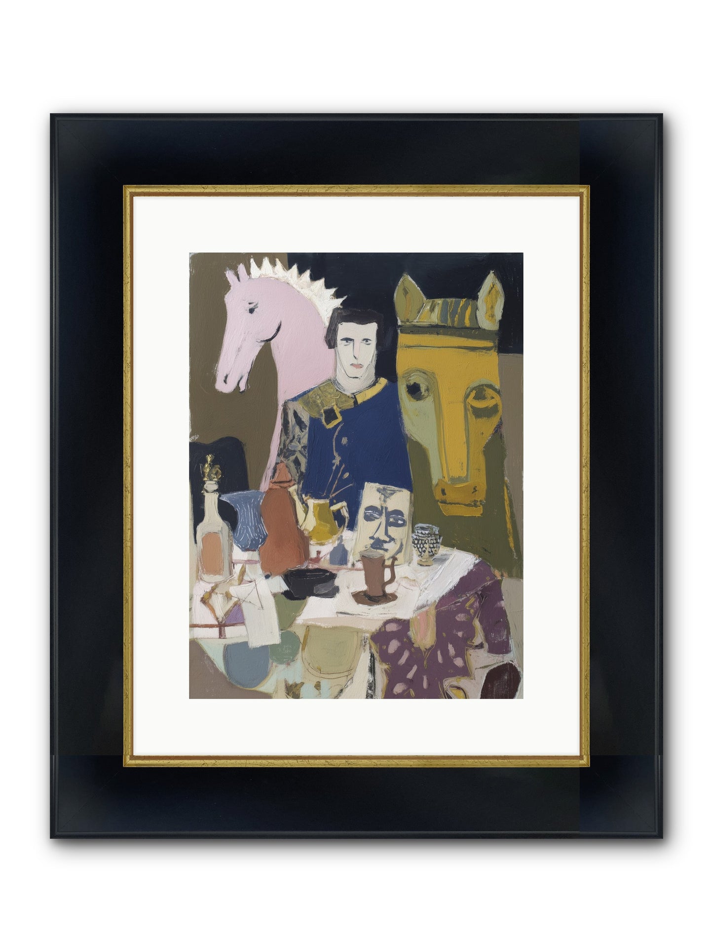 Chicory Framed Print - Wide Black w/Gold 12x16