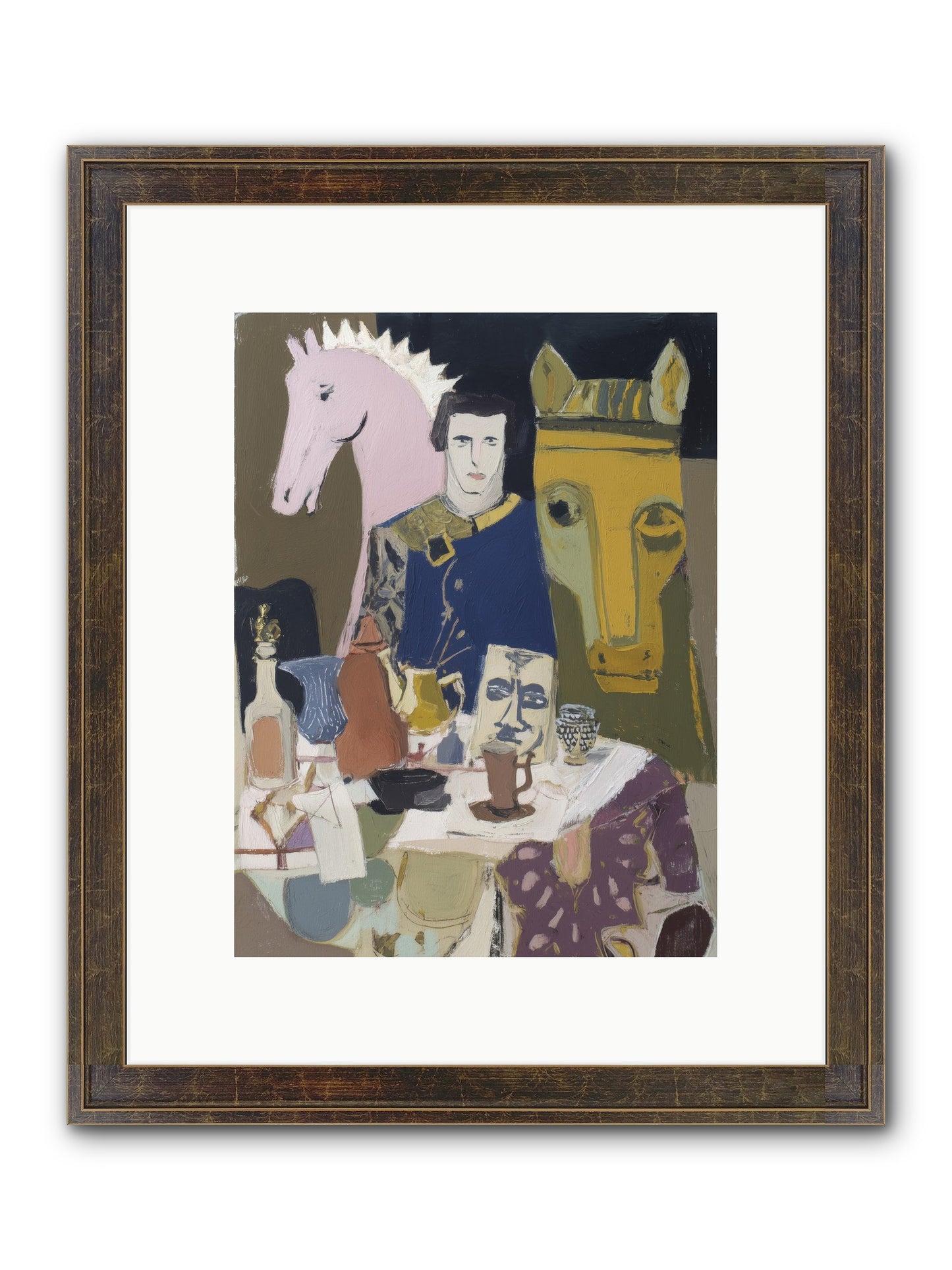 Chicory Framed Print - Slimwoods Black/Gold 9x12