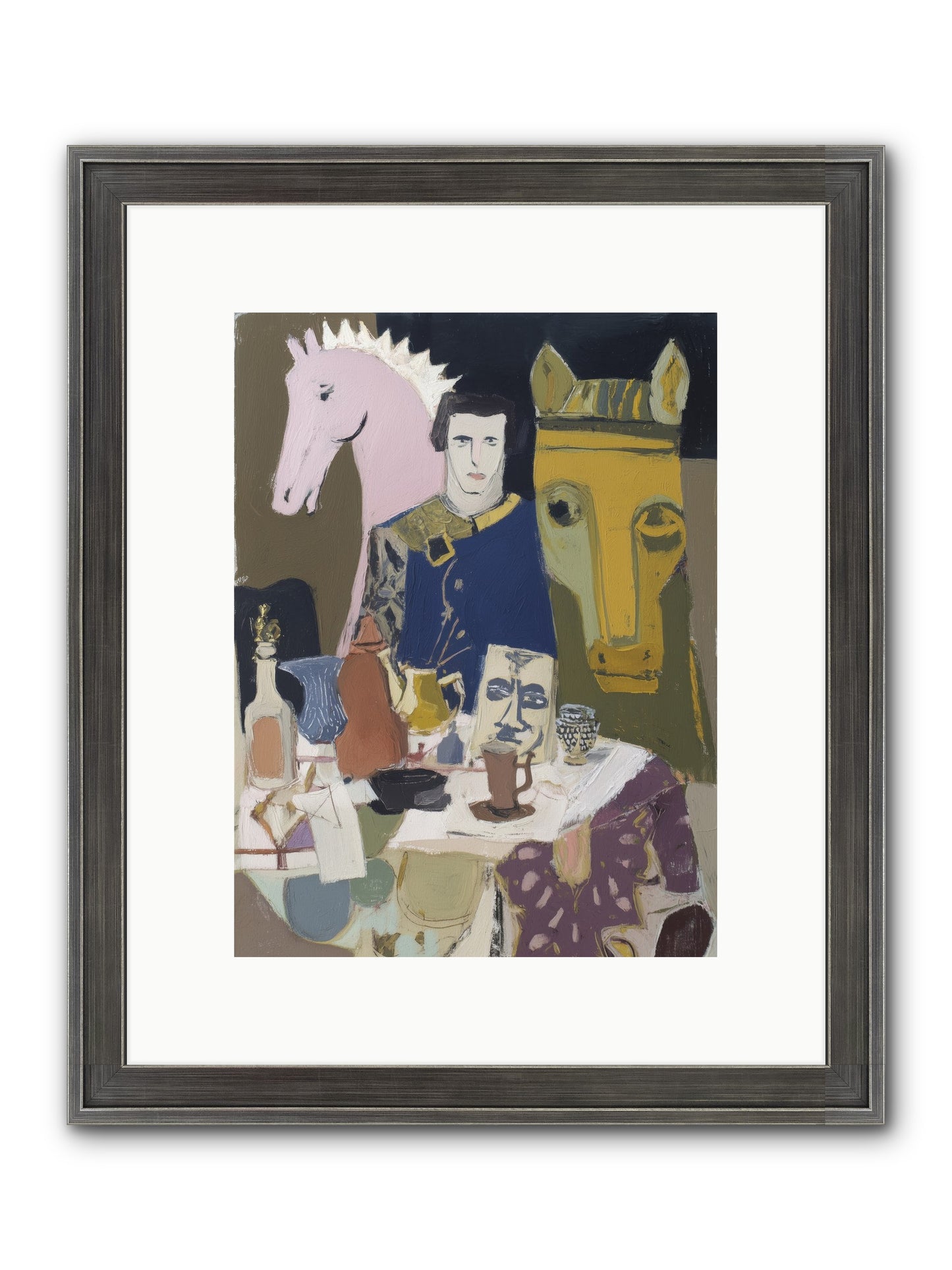 Chicory Framed Print - Slimwoods Black/Silver 9x12