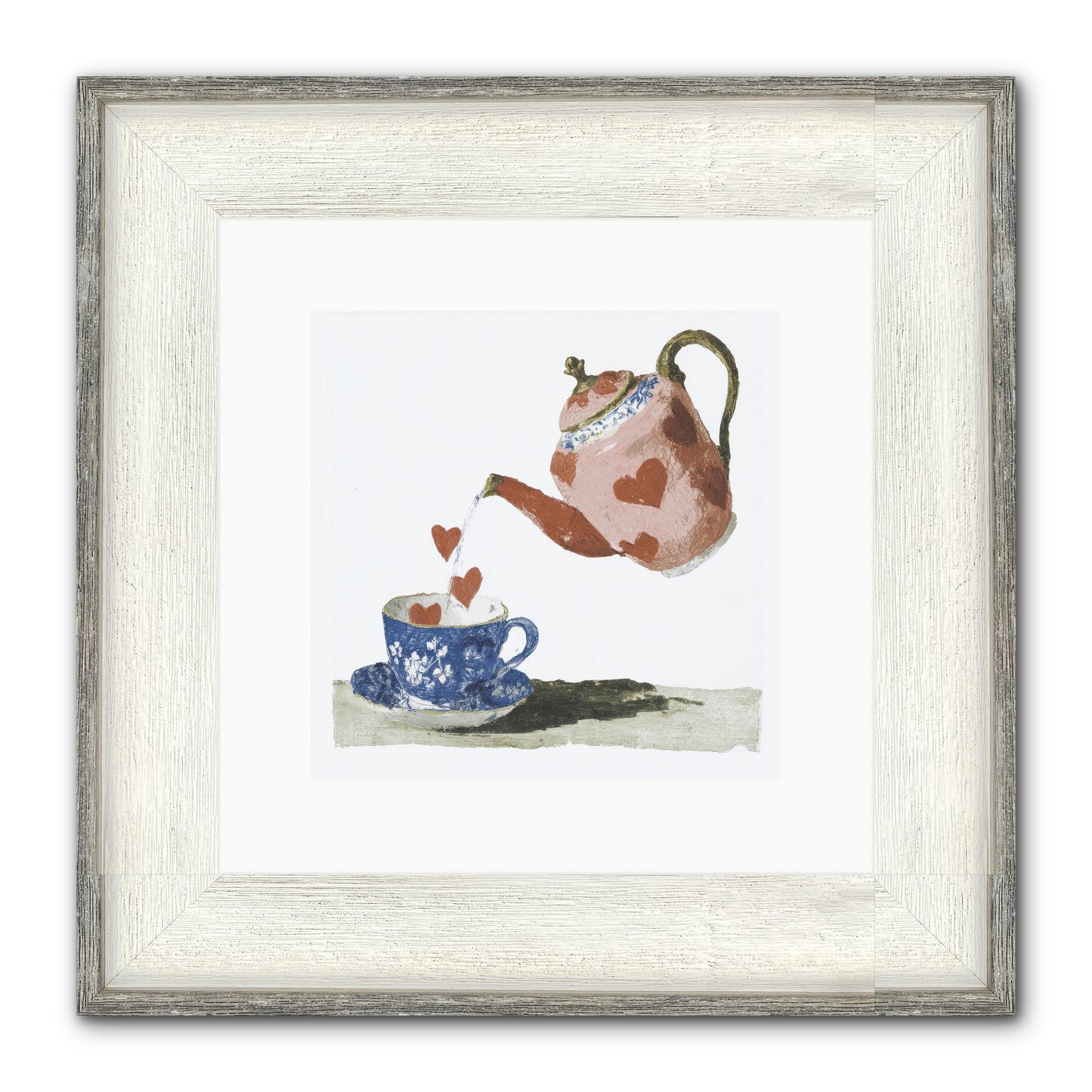 Choosing Love Framed Print - Driftwood White 10x10
