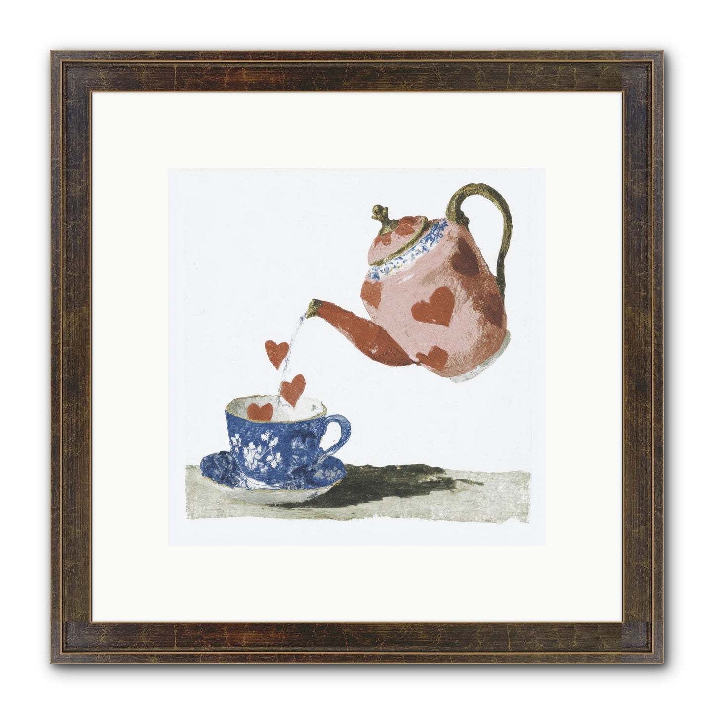 Choosing Love Framed Print - Slimwoods Black/Gold 10x10
