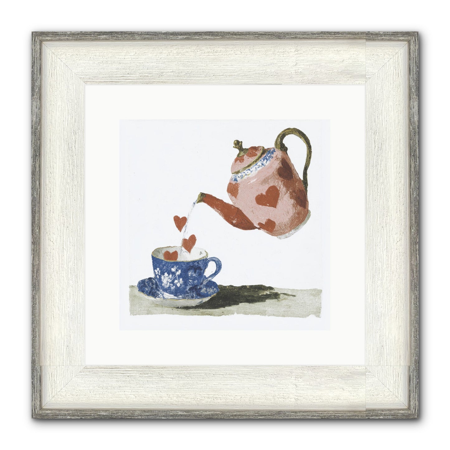 Choosing Love Framed Print - Driftwood White 12x12