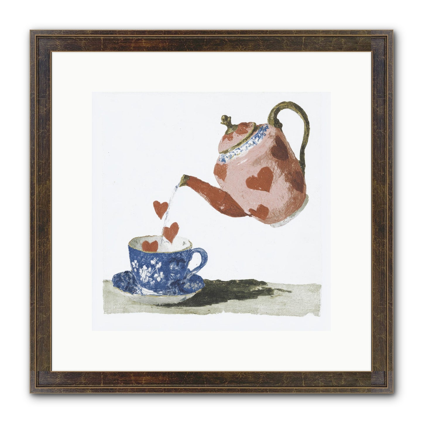 Choosing Love Framed Print - Slimwoods Black/Gold 12x12