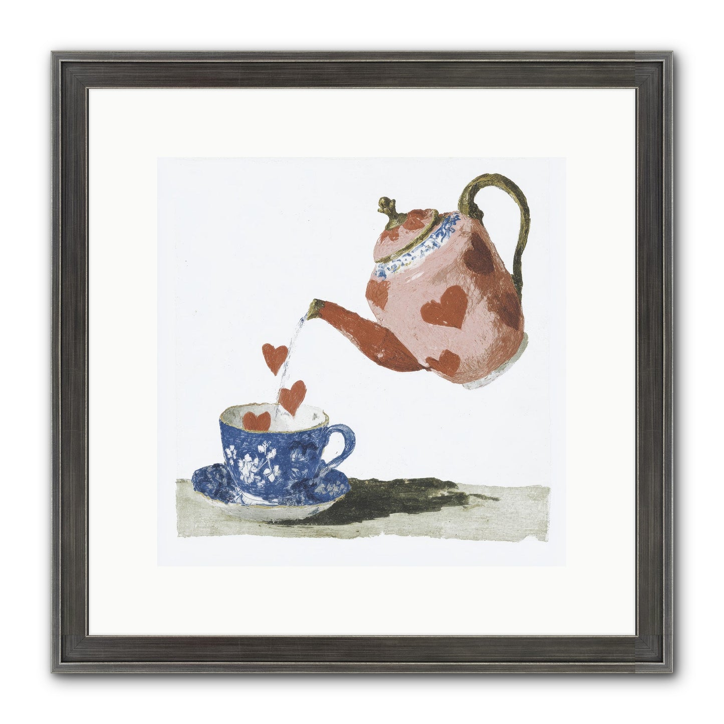 Choosing Love Framed Print - Slimwoods Black/Silver 12x12