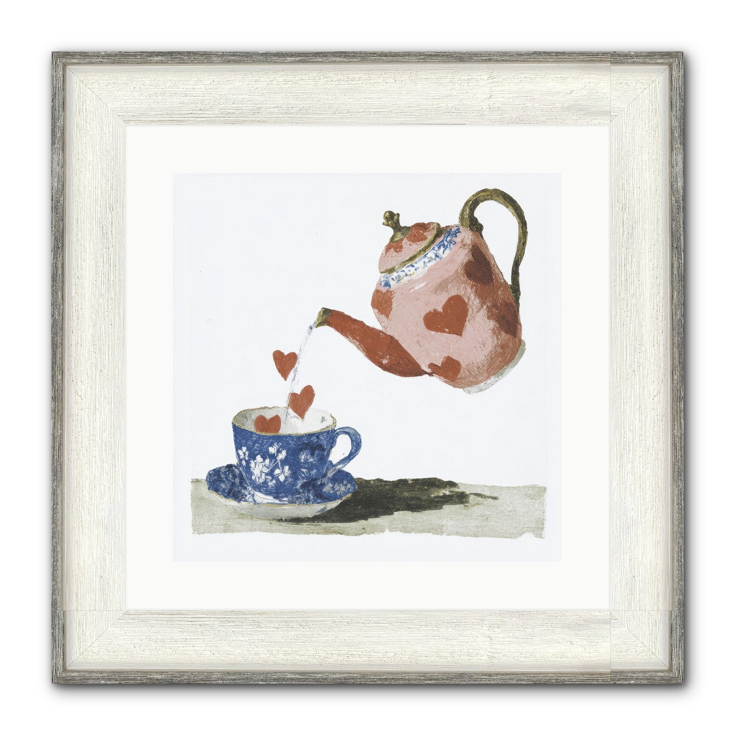 Choosing Love Framed Print - Driftwood White 16x16