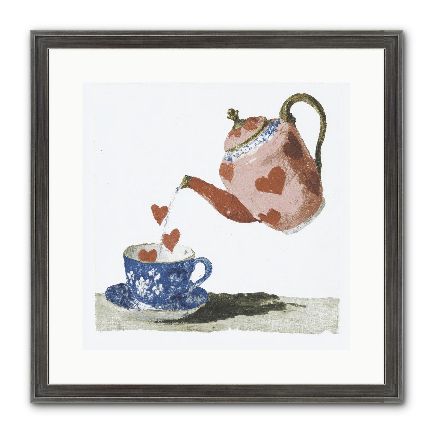 Choosing Love Framed Print - Slimwoods Black/Silver 16x16