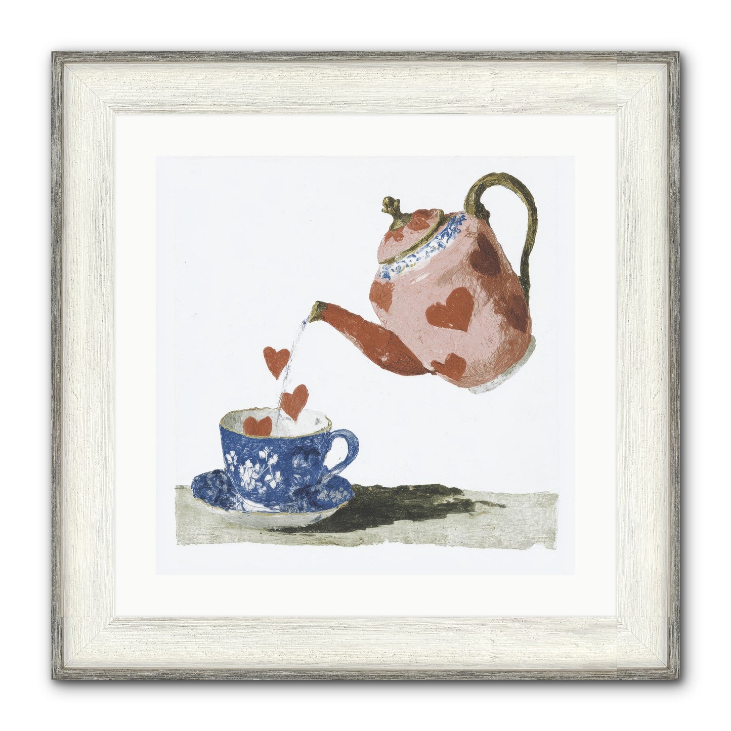 Choosing Love Framed Print - Driftwood White 20x20