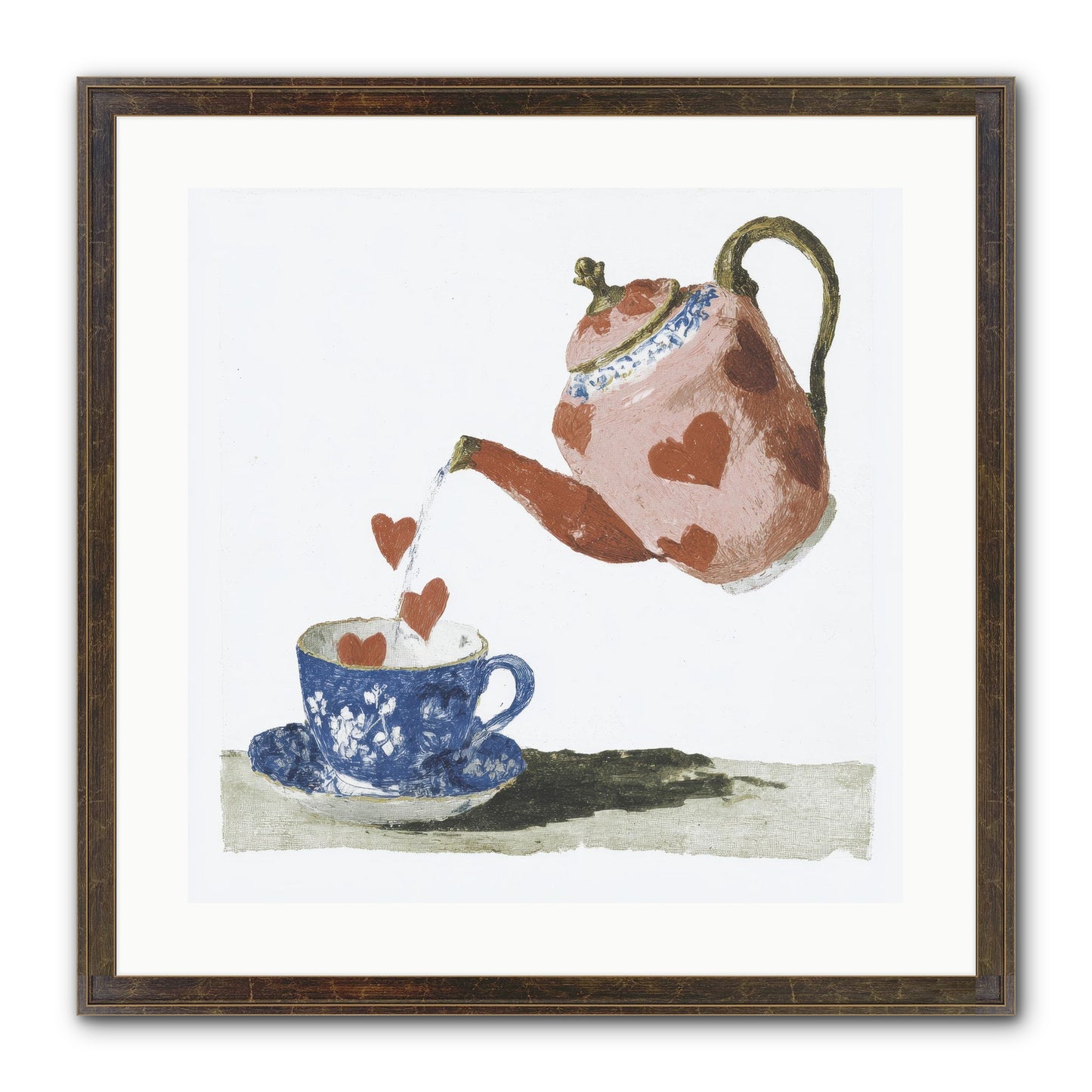 Choosing Love Framed Print - Slimwoods Black/Gold 20x20