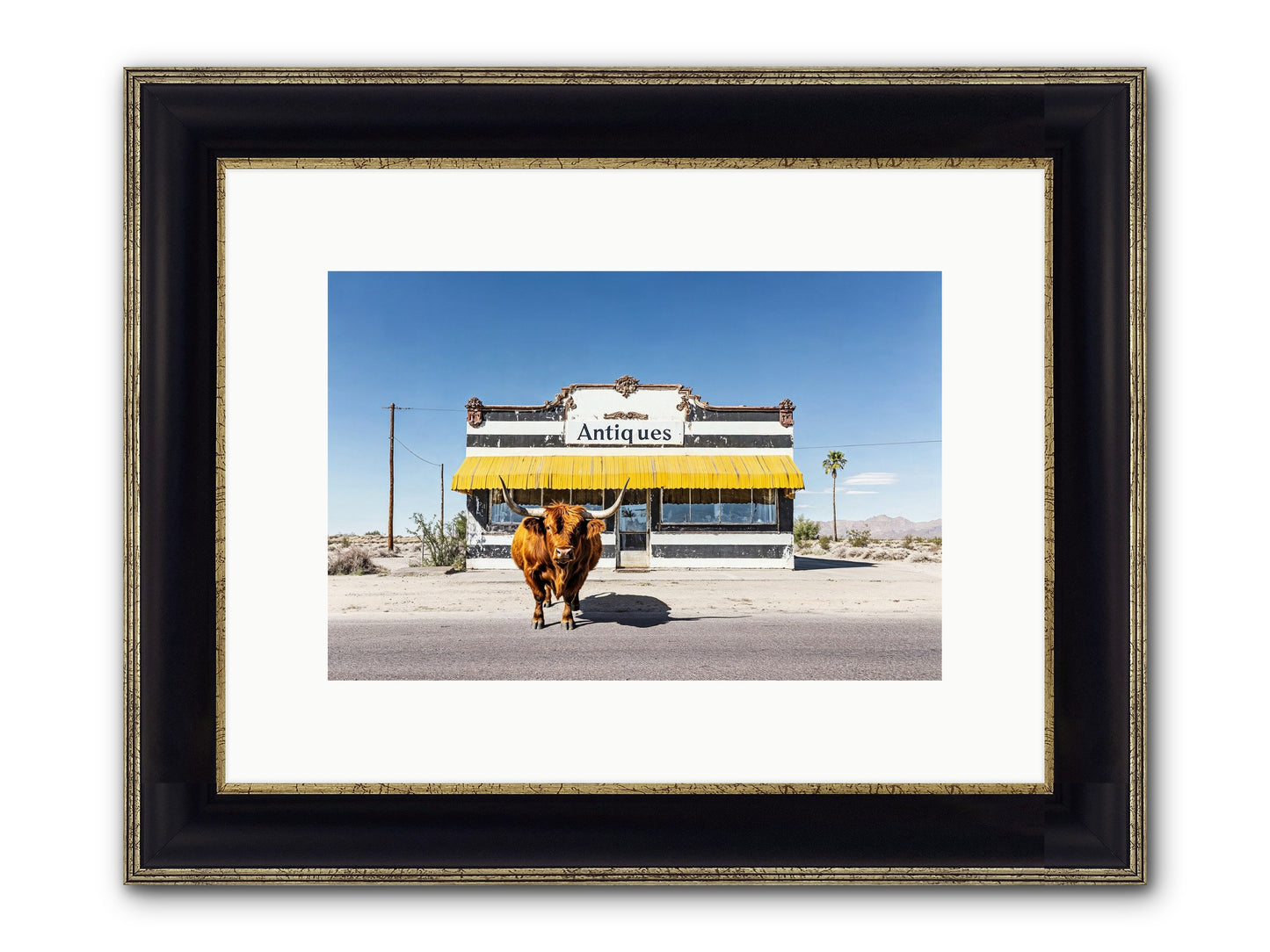 Chronicles Of Wanderlust Framed Print - Black & Gold 12x8