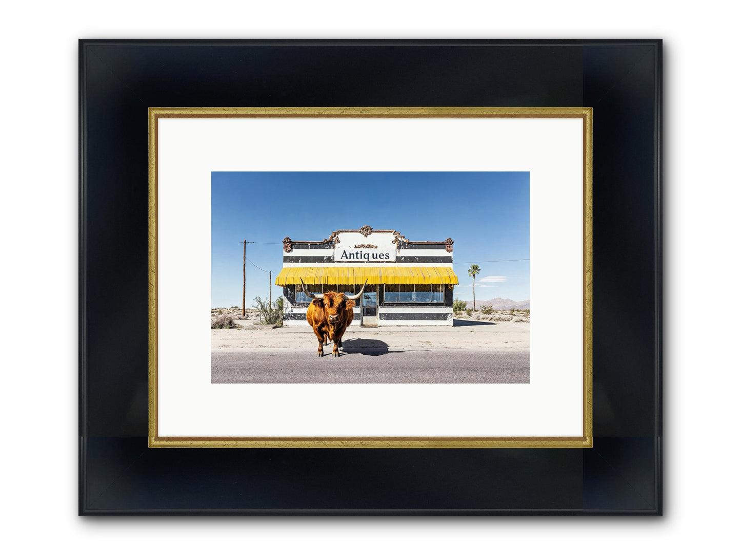 Chronicles Of Wanderlust Framed Print - Wide Black w/Gold 12x8