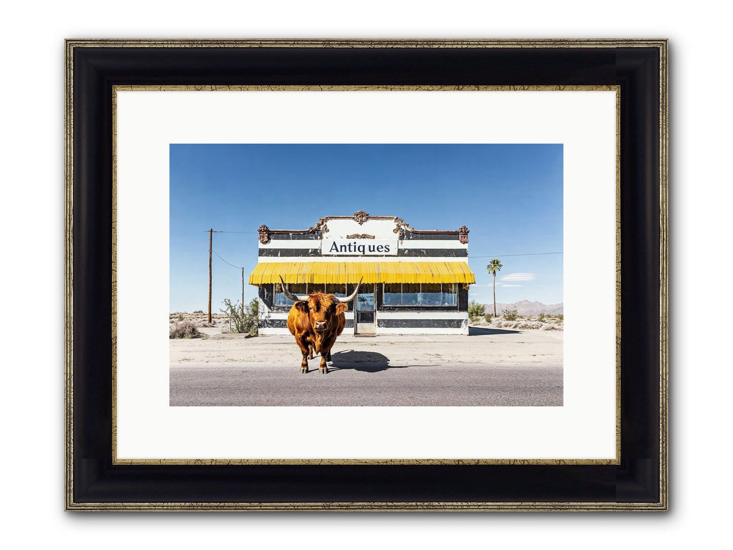 Chronicles Of Wanderlust Framed Print - Black & Gold 15x10