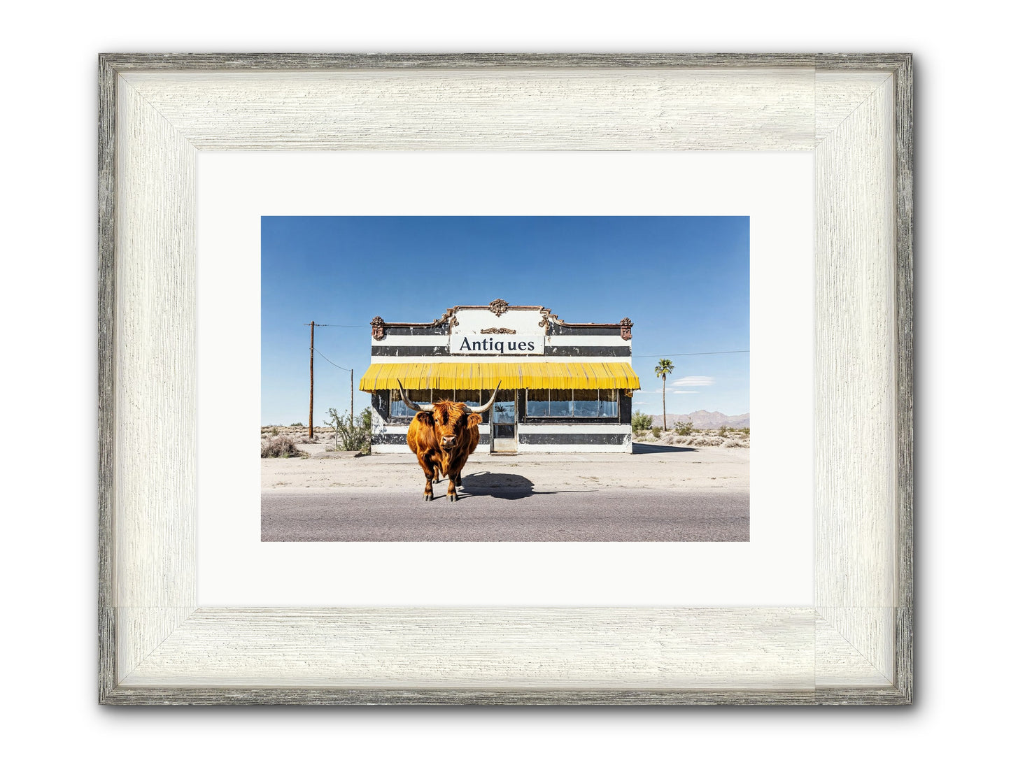 Chronicles Of Wanderlust Framed Print - Driftwood White 15x10