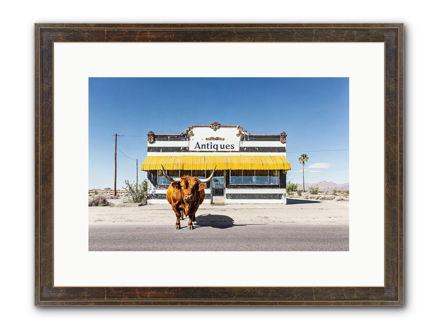 Chronicles Of Wanderlust Framed Print - Slimwoods Black/Gold 15x10