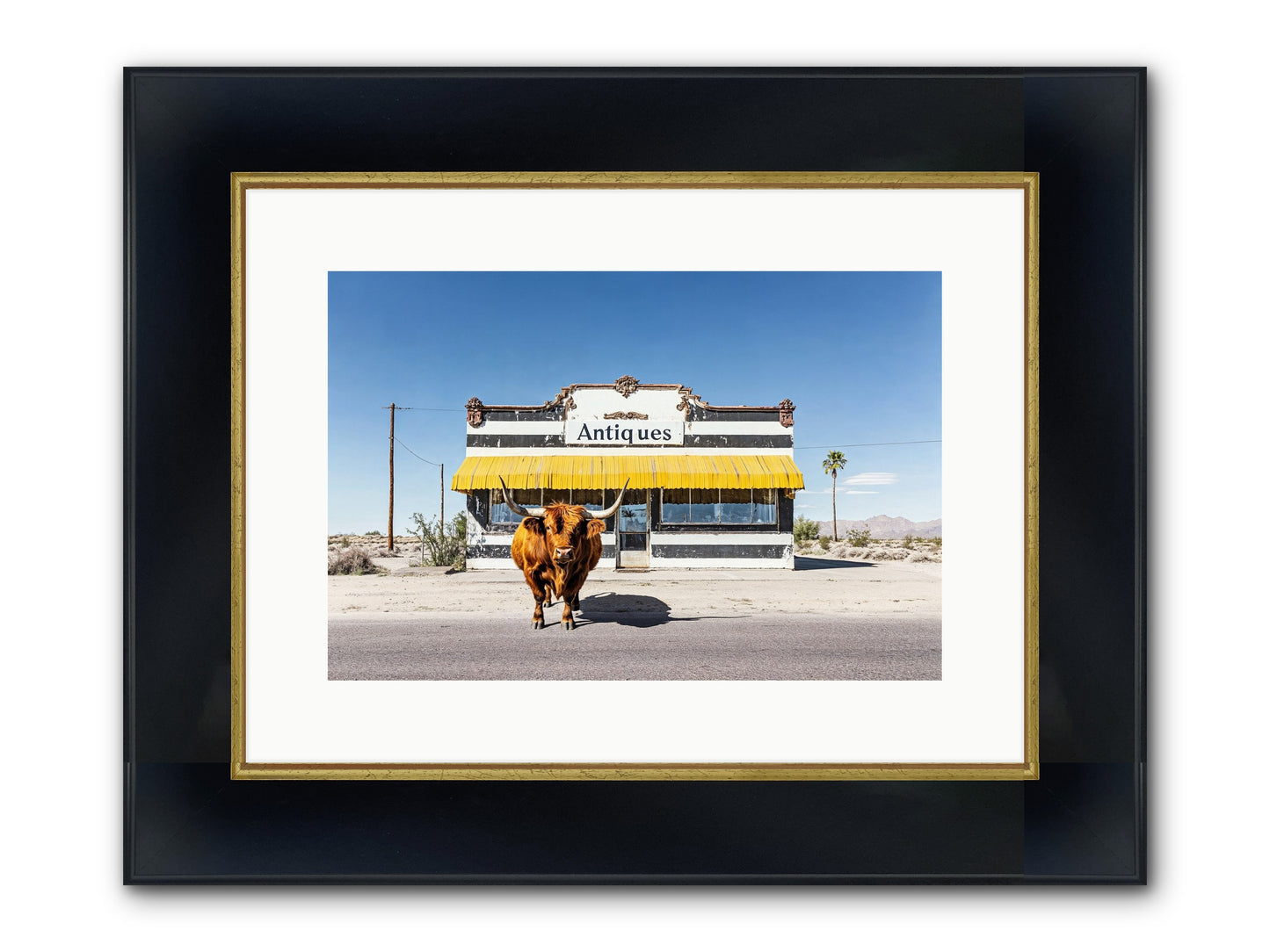 Chronicles Of Wanderlust Framed Print - Wide Black w/Gold 15x10