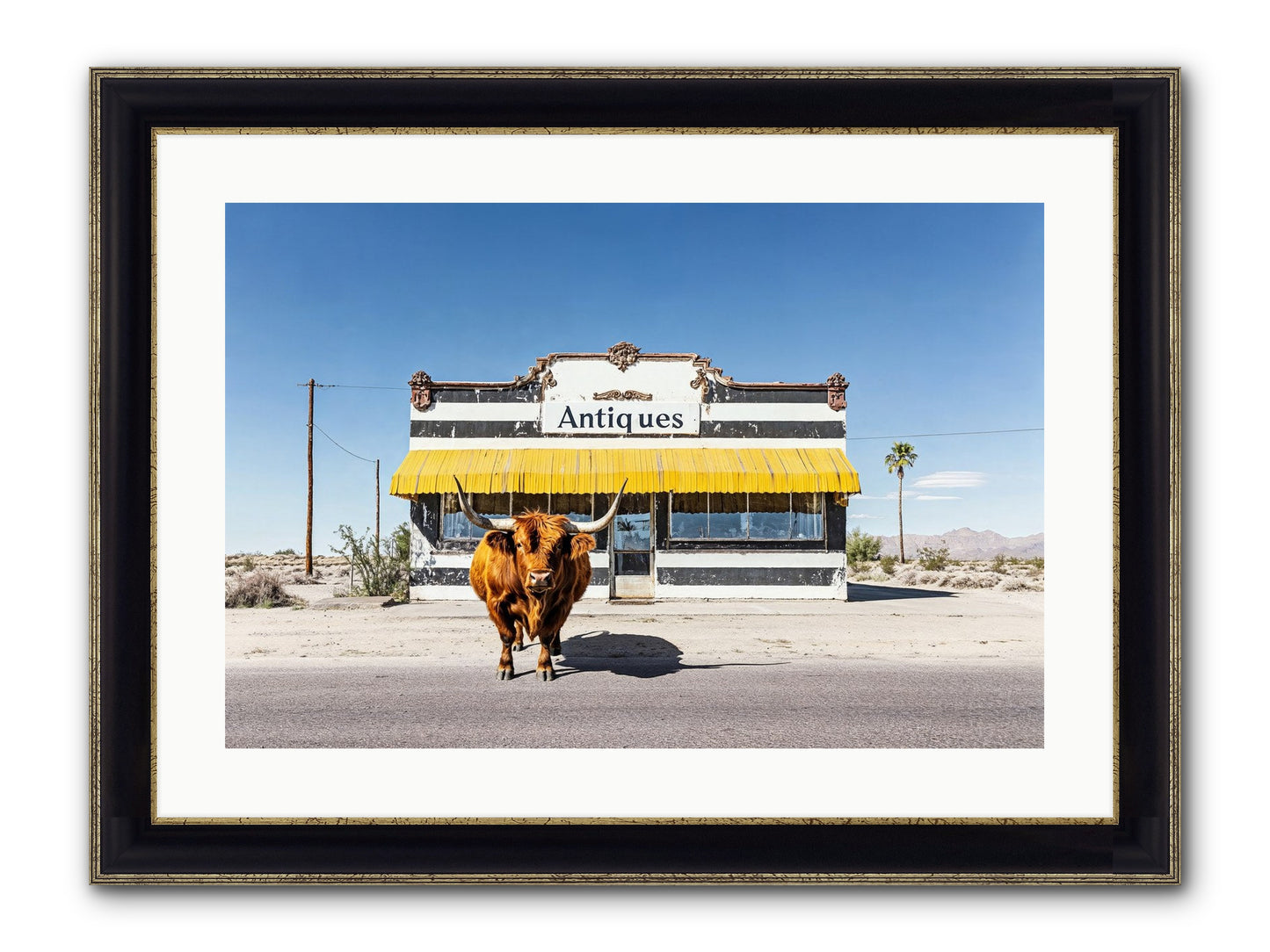 Chronicles Of Wanderlust Framed Print - Black & Gold 24x16
