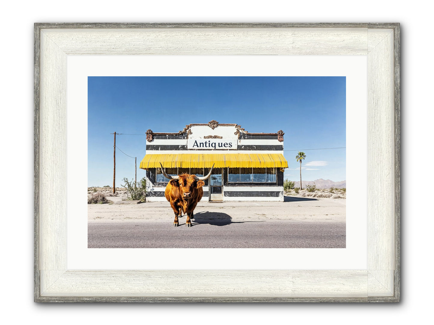 Chronicles Of Wanderlust Framed Print - Driftwood White 24x16