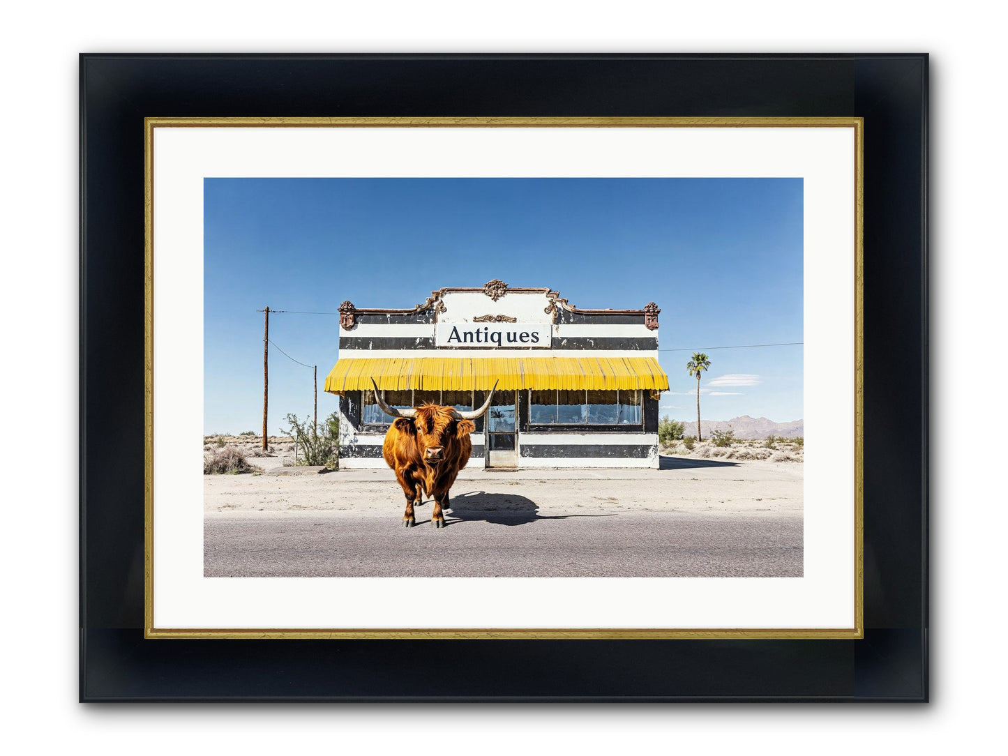 Chronicles Of Wanderlust Framed Print - Wide Black w/Gold 24x16