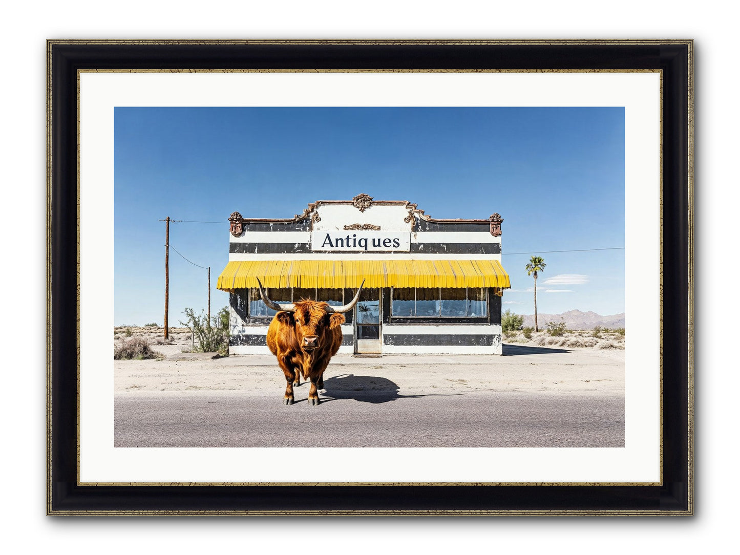 Chronicles Of Wanderlust Framed Print - Black & Gold 30x20
