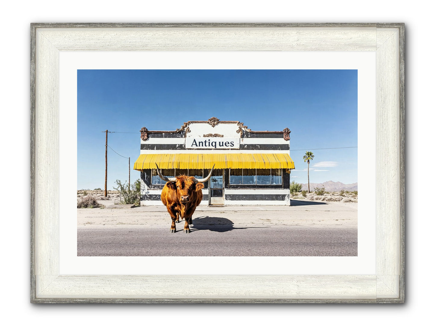 Chronicles Of Wanderlust Framed Print - Driftwood White 30x20
