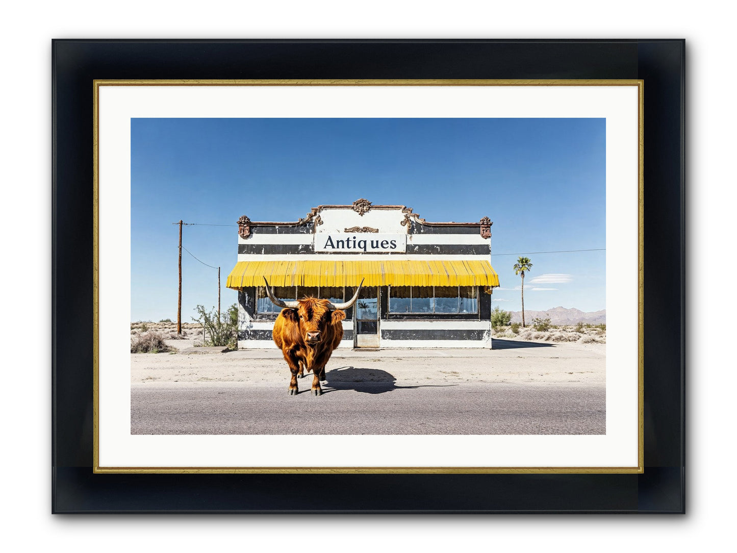 Chronicles Of Wanderlust Framed Print - Wide Black w/Gold 30x20