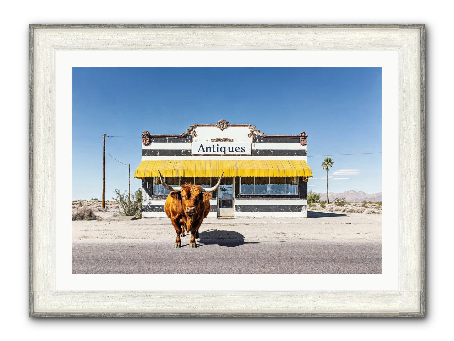 Chronicles Of Wanderlust Framed Print - Driftwood White 36x24