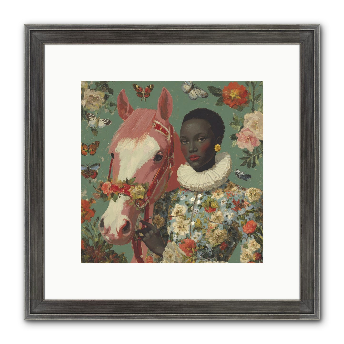 Chrysalis Of Light Framed Print - Slimwoods Black/Silver 10x10