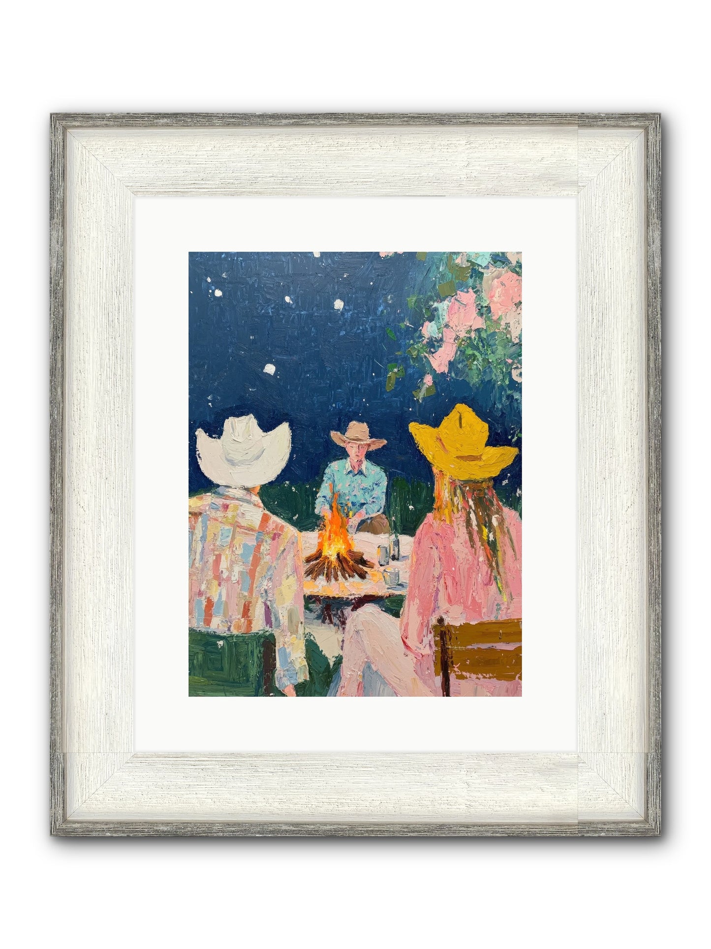 Chuckwagon Chronicle Framed Print - Driftwood White 12x16