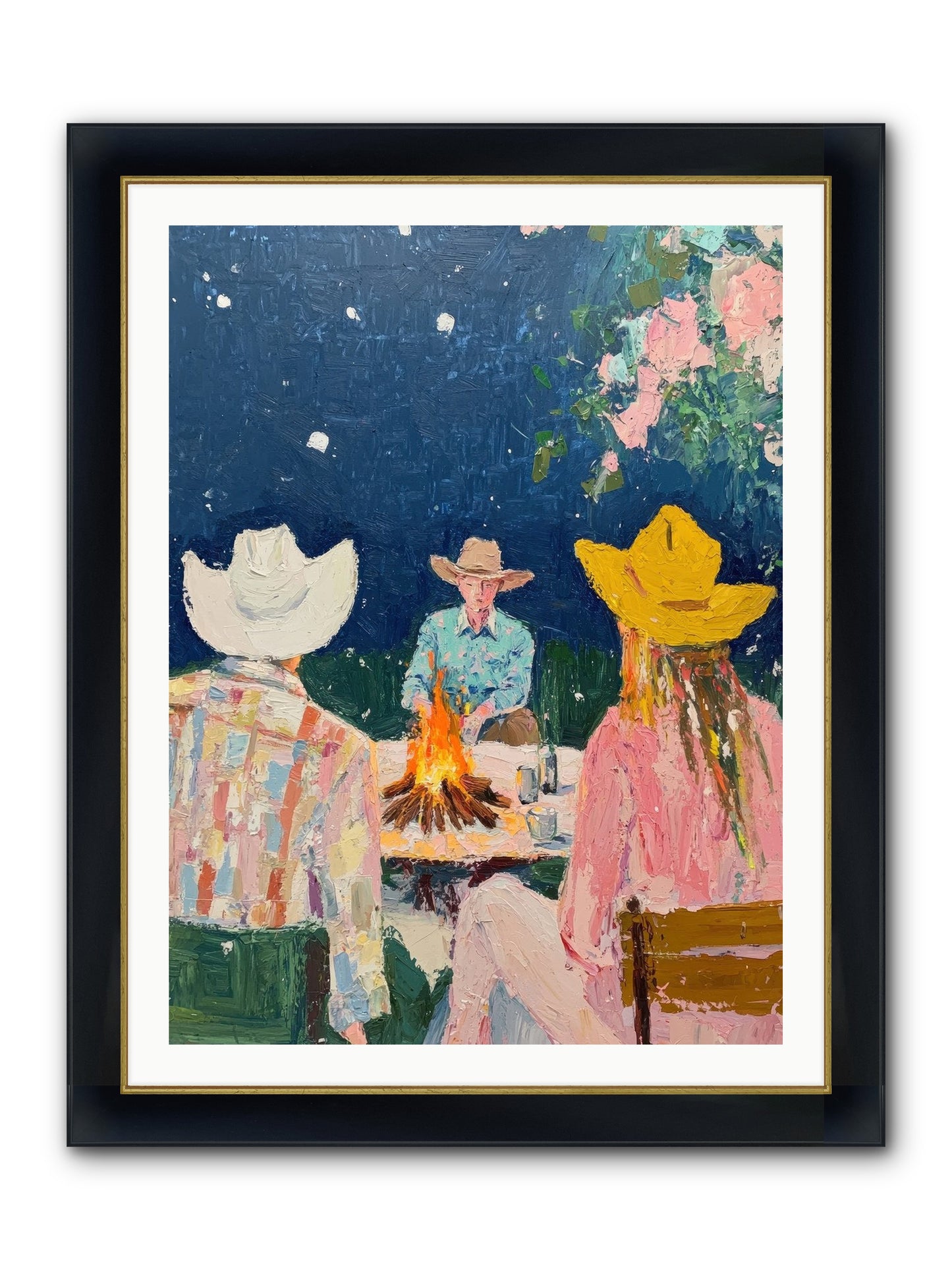 Chuckwagon Chronicle Framed Print - Wide Black w/Gold 30x40