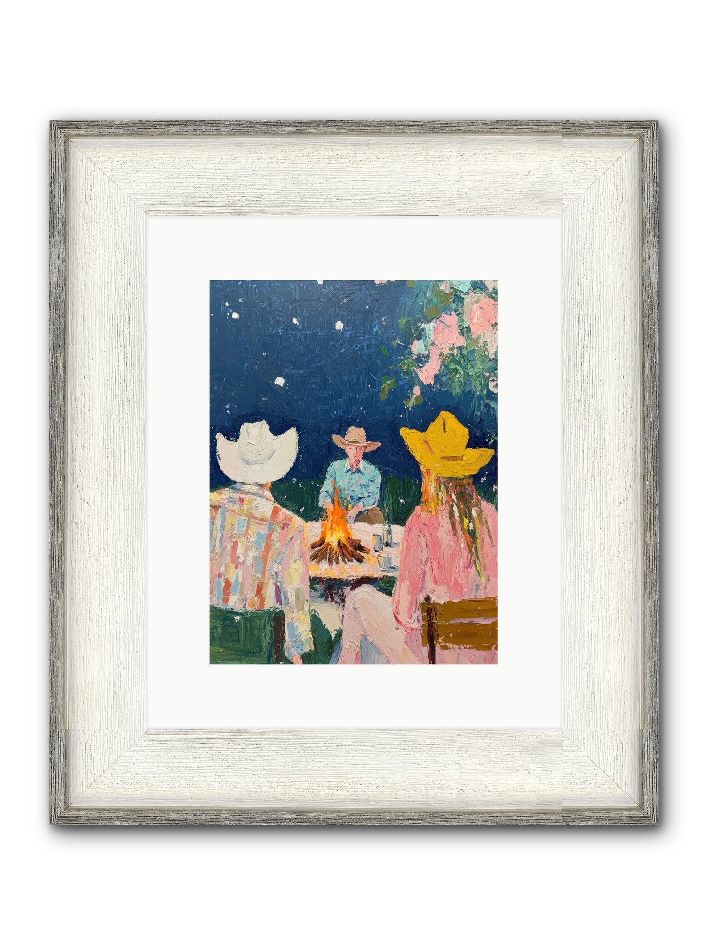 Chuckwagon Chronicle Framed Print - Driftwood White 9x12